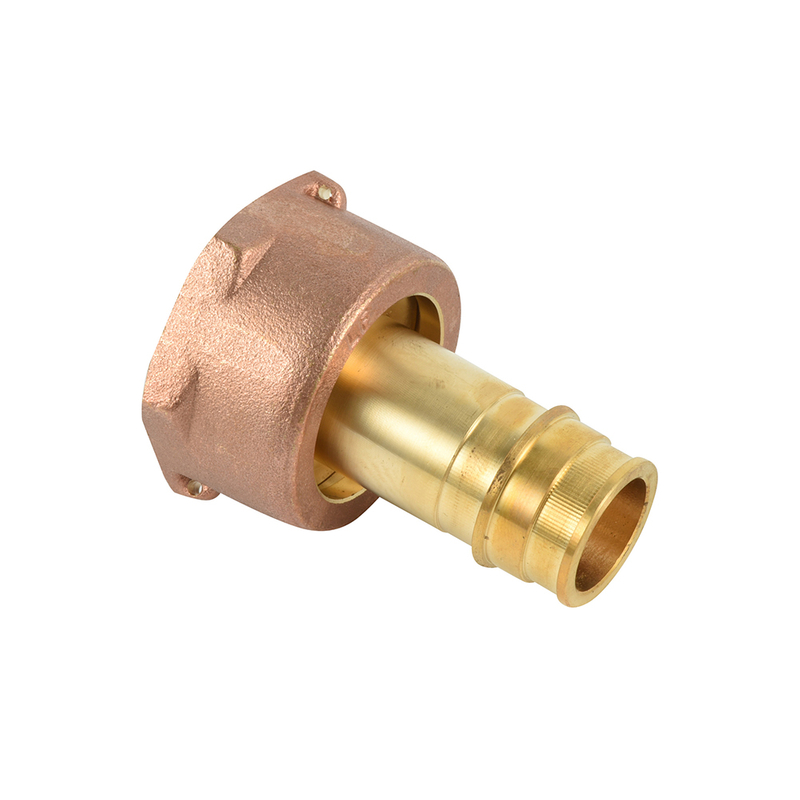 Lead free Brass 3/4'' meter thread X 3/4'' pex meter coupling from